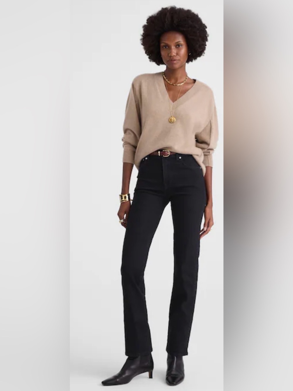 New! Madewell The Petite Longline Straight Jean.